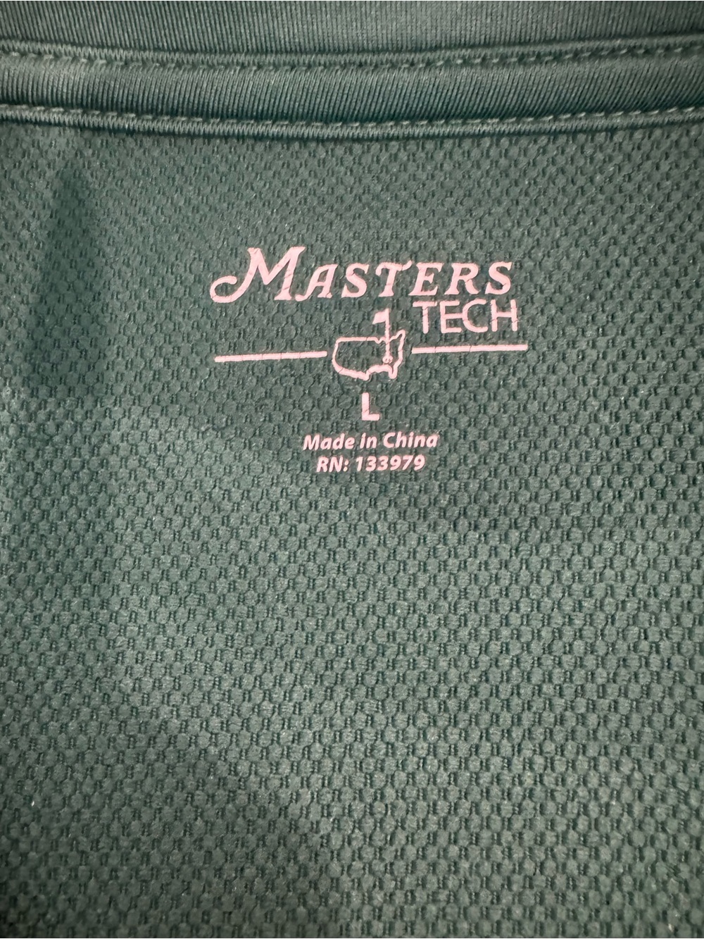 Masters Men’s Dark Green & Lime Quarter-Zip size L - Picture 3 of 4